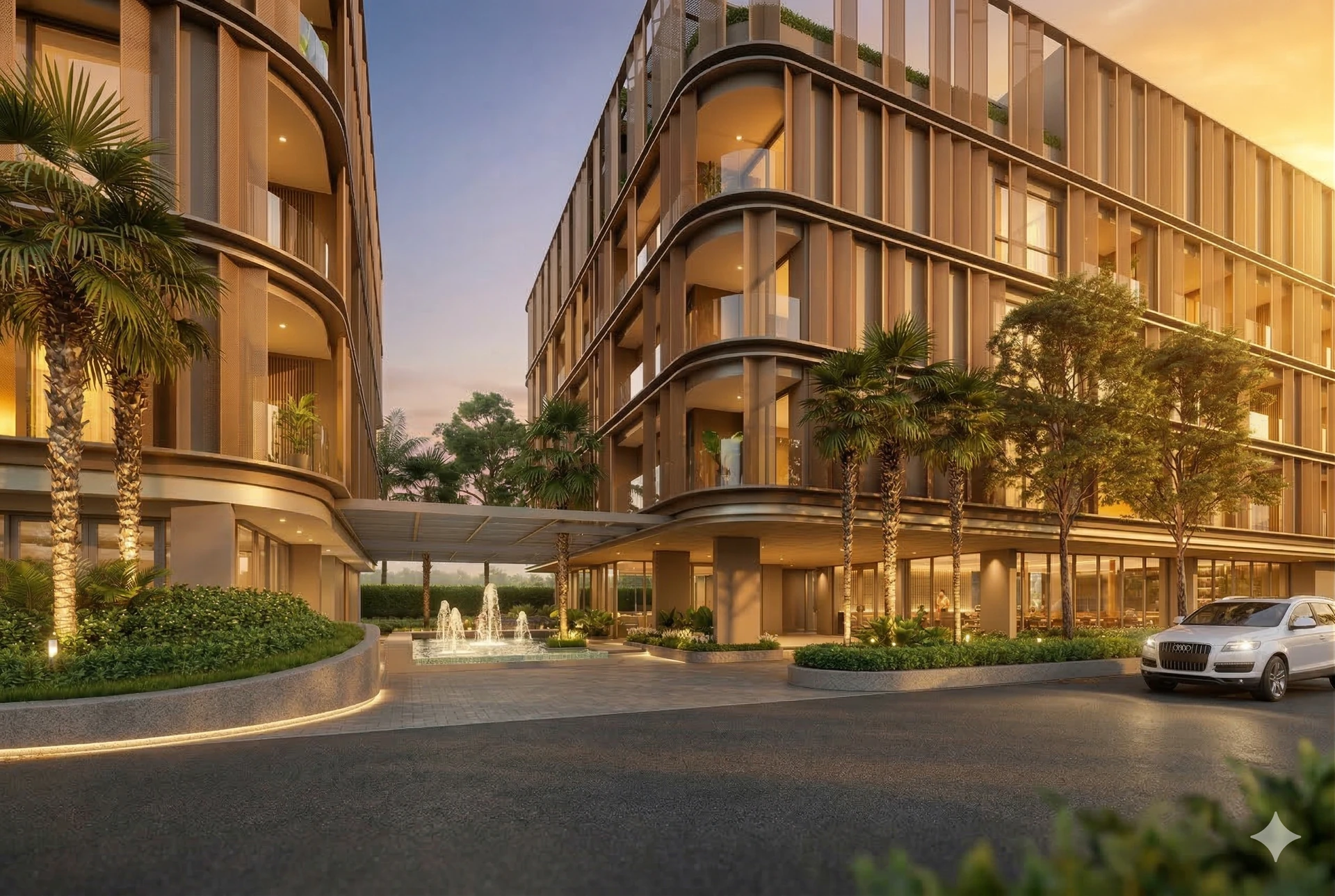 Silhouette Nai Yang — exterior detail