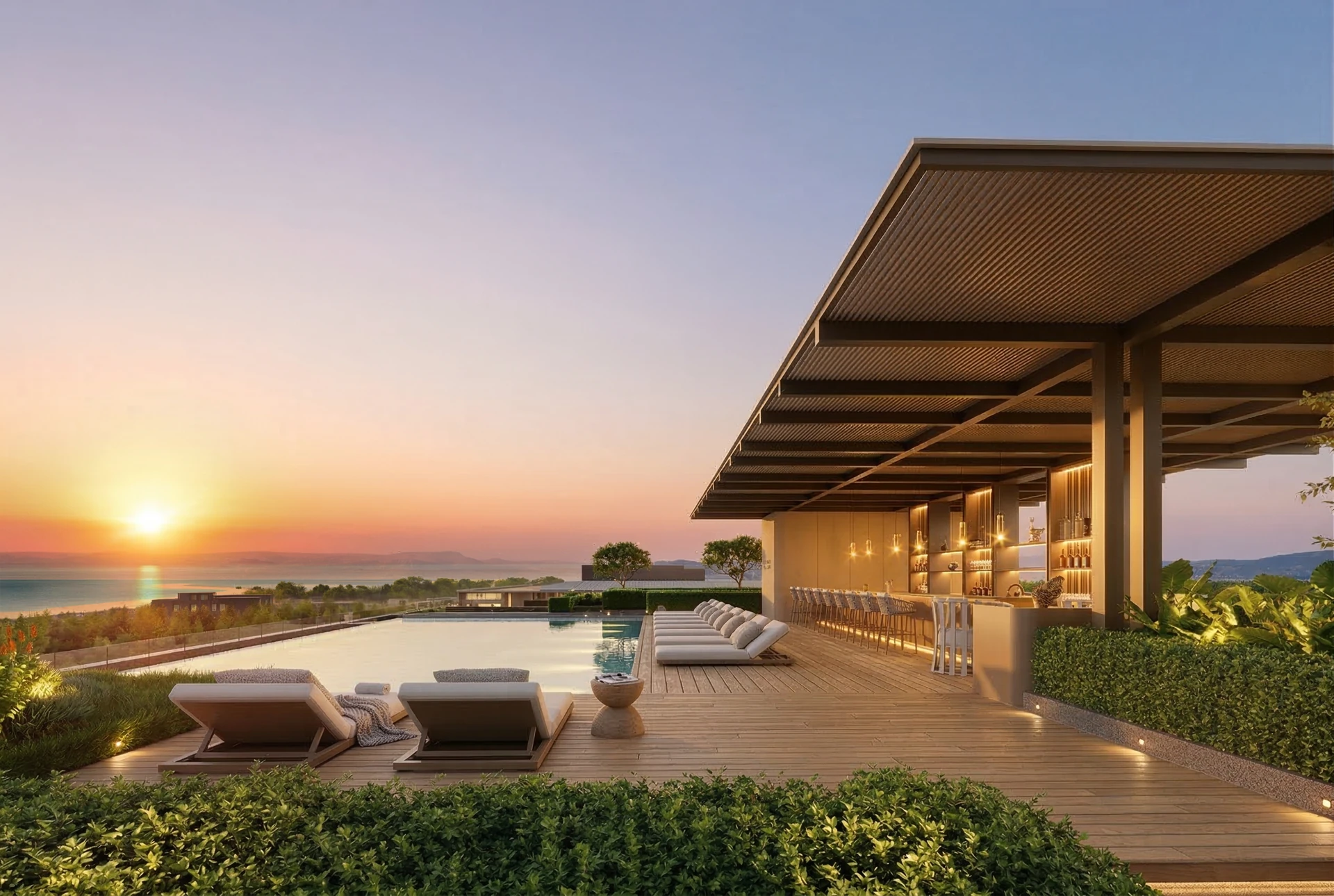 Silhouette Nai Yang — rooftop pool